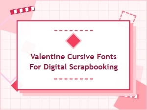 Love Letter Fonts for Digital Scrapbooking